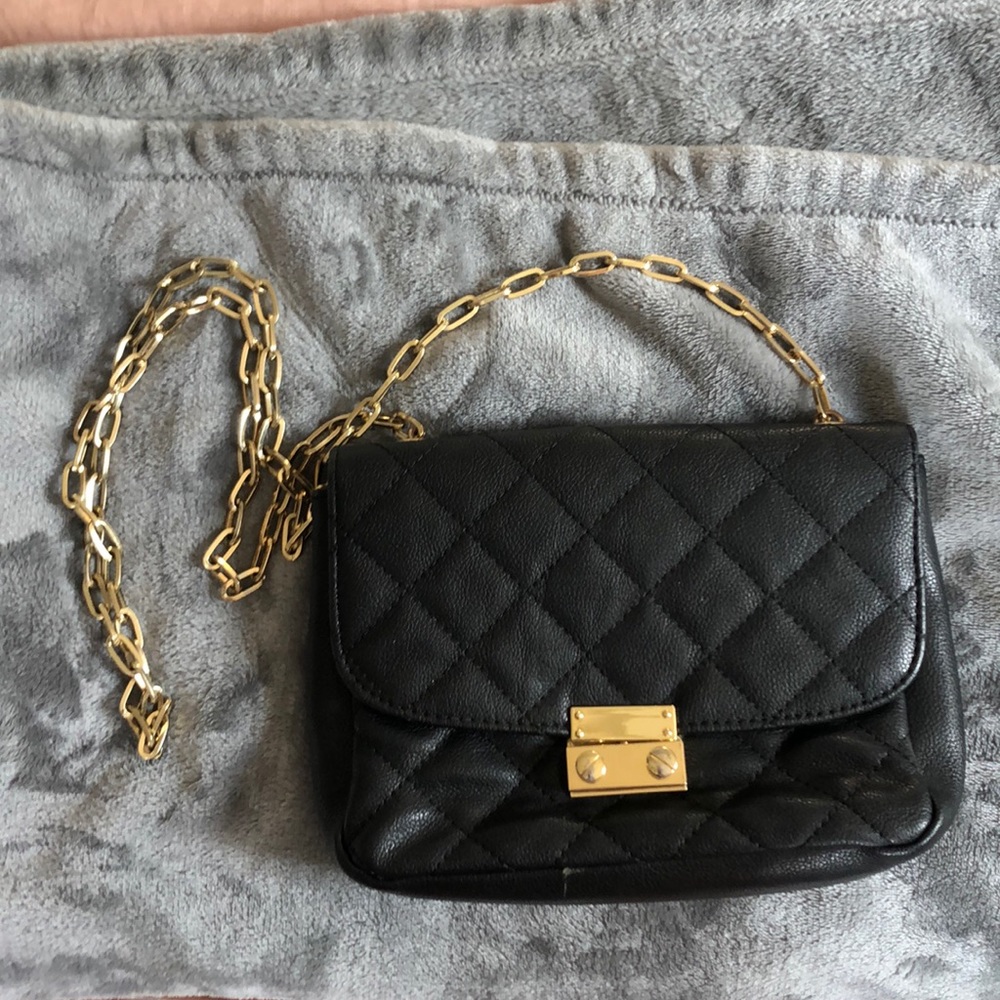 Black and Gold crossbody